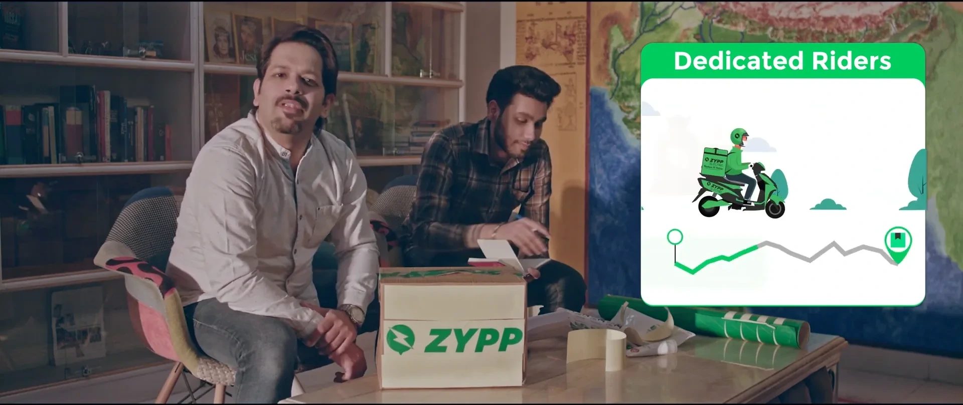 Frame from Zypp Electric App, at 0:29